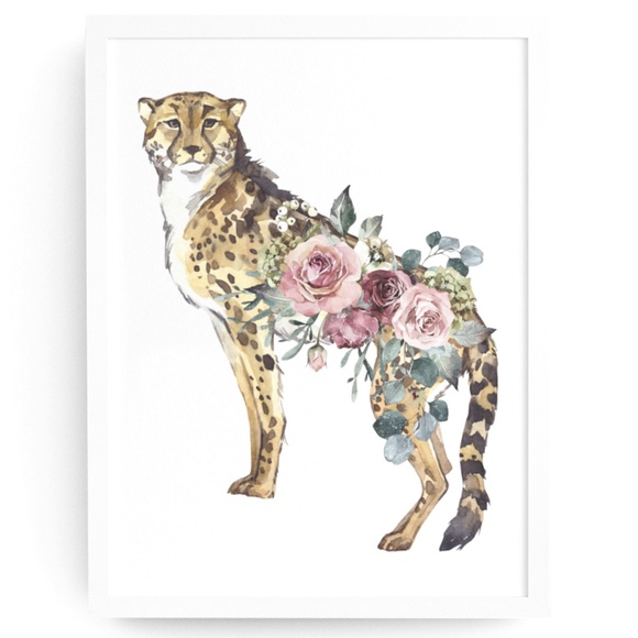Other - Watercolor Cheetah Illustration Wall Art Poster Print UNFRAMED
